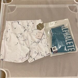 BUFFBUNNY shorts and Alphalete Leggings bundle